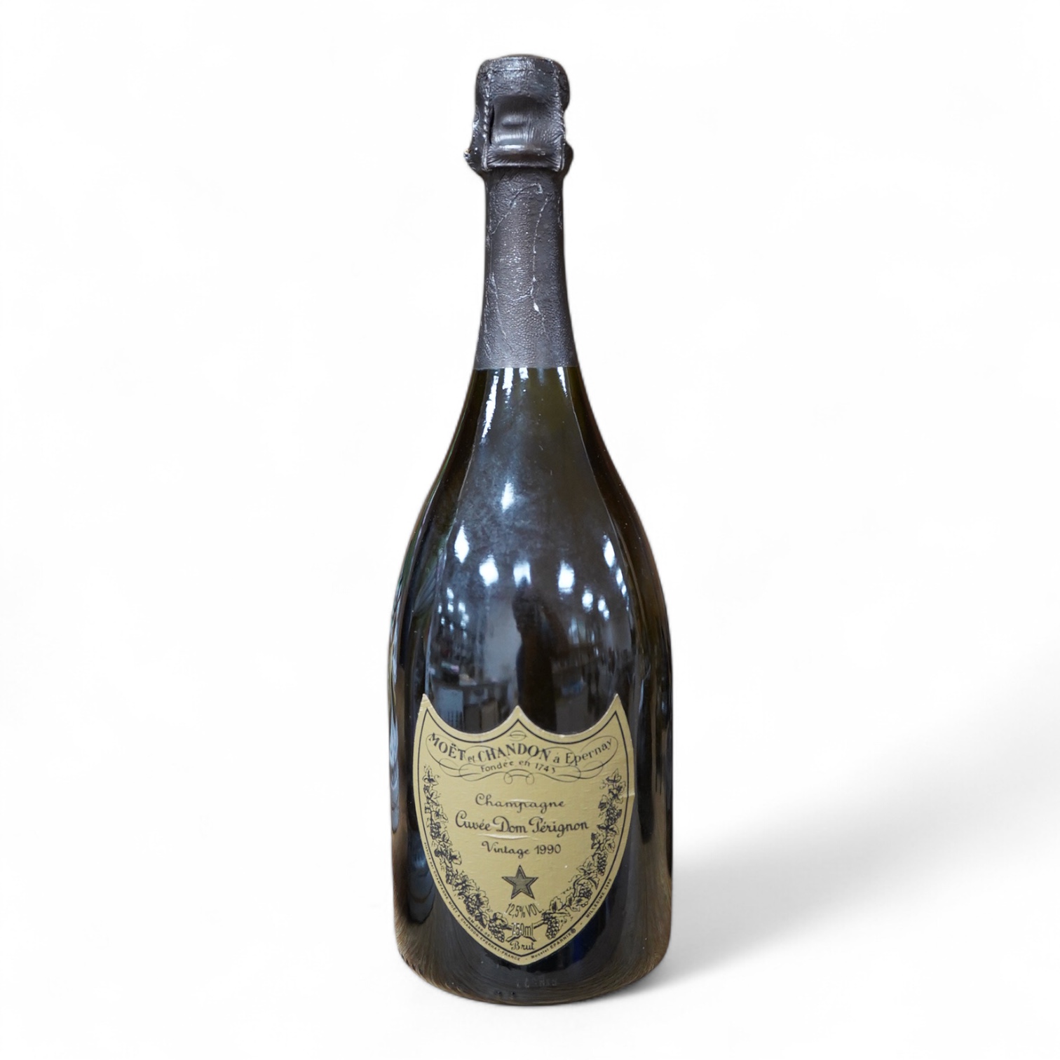 A bottle of Moet and Chandon, Cuvee Dom Perignon, Vintage 1990